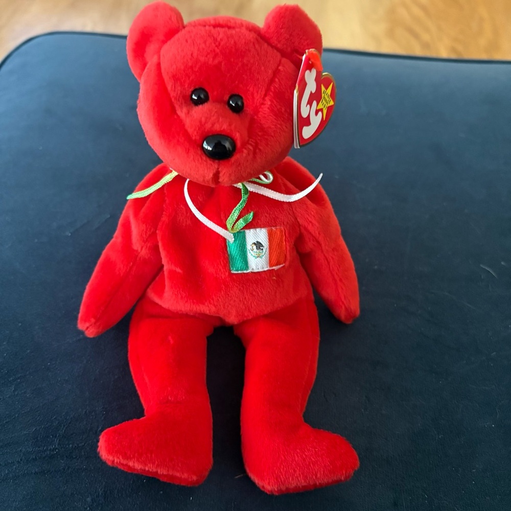Ty “Osito” 2/5/99 Red Teddy Bear Beanie Baby